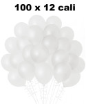 Zestaw białych balonów 100 szt. - 12 cali